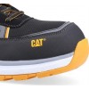 CAT Accelerate Black / Orange Safety Trainers Metal Free ESD